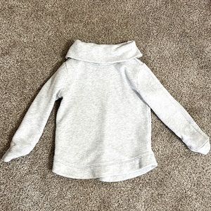 Girls turtle neck. Grey shimmer. 5t